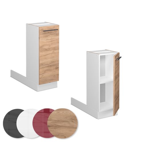 Îlot De Cuisine Fame-line 38542 Chêne De Force Doré 30cm Sans Pt