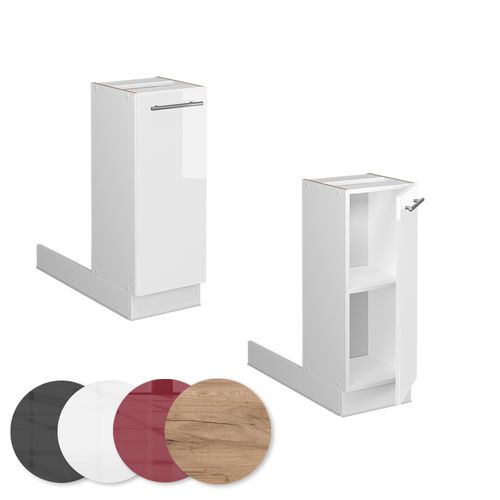 Îlot De Cuisine Fame-line 38546 Blanc Haute Brillance 30cm Sans Pt