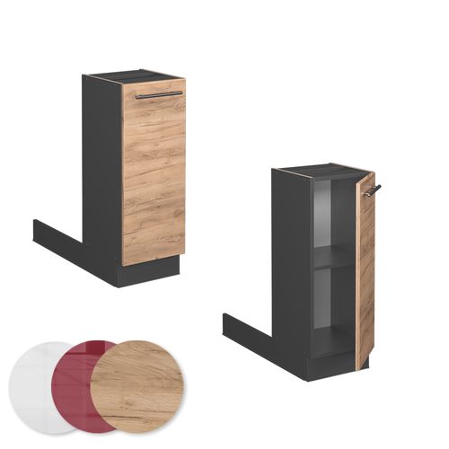 Îlot De Cuisine Fame-line 38587 Chêne De Force Doré 30cm Sans Pt