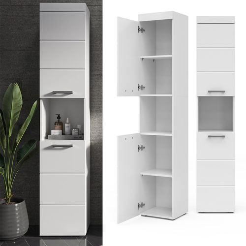 Colonne De Salle De Bain Luna, Blanc, 37x190cm