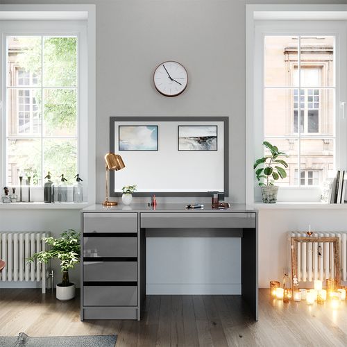 Coiffeuse Sherry 38761 Gris 120cm Sans Miroir