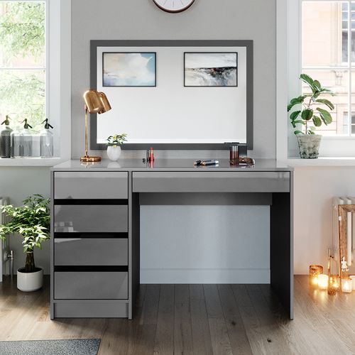 Coiffeuse Sherry 38761 Gris 120cm Sans Miroir