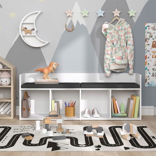 Étagère Pour Enfants Luigi 39436 Blanc 31.2x53.4cm Sans Boîtes Pliantes