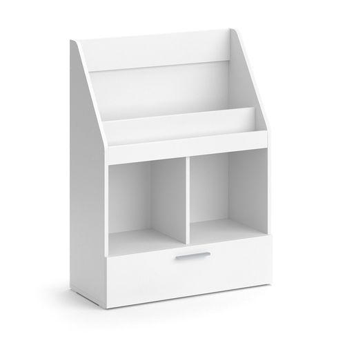 Bibliothèque Enfant Luigi 39435 Blanc 72x96.2cm Avec Tiroir