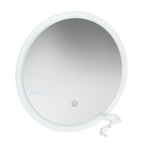 Miroir Mural 38278 Blanc 50x50cm Rond