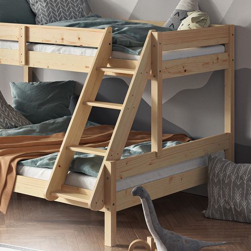 Lit Superposé Everest 39544 Naturel Bois 140x200 / 90x200 Cm