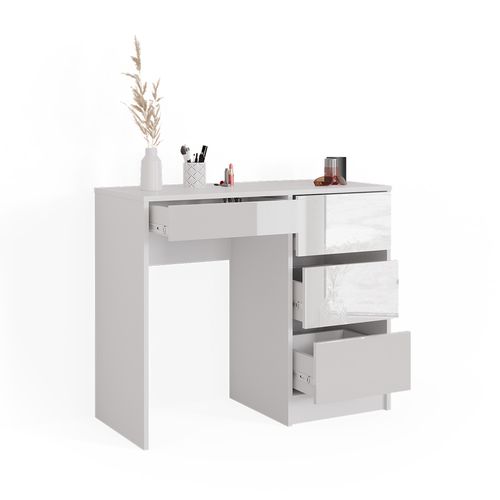 Coiffeuse Sherry 38798 Blanc 90cm Sans Miroir