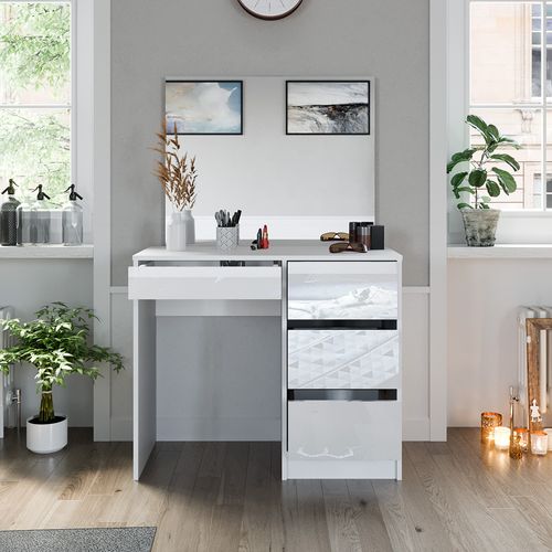 Coiffeuse Sherry 39576 Blanc 90cm