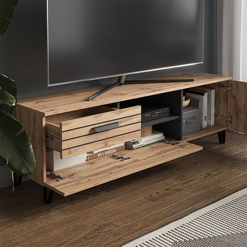Meuble TV Amber 39573 Chêne 150x48.5cm