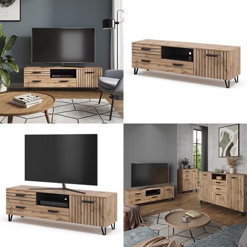 Meuble TV Amber 39573 Chêne 150x48.5cm