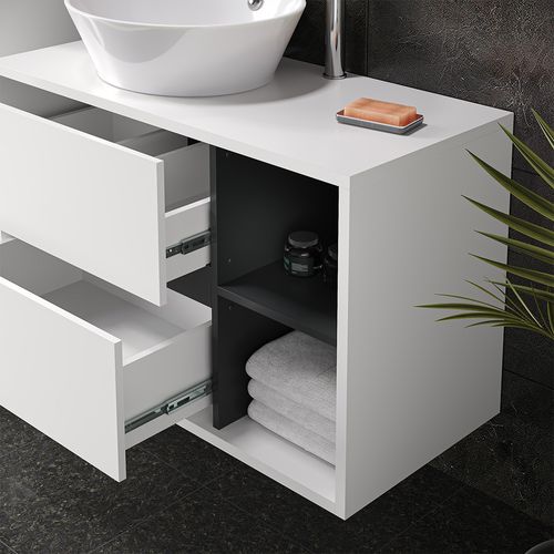 Meubles Bain Viola 39708 Blanc 4 Parties
