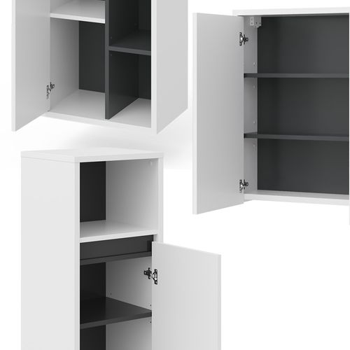 Meubles Bain Viola 39708 Blanc 4 Parties