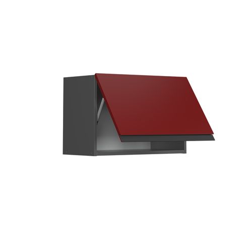 Elément Haut De Cuisine R-line 39741 Rouge 60cm J-shape, Plat