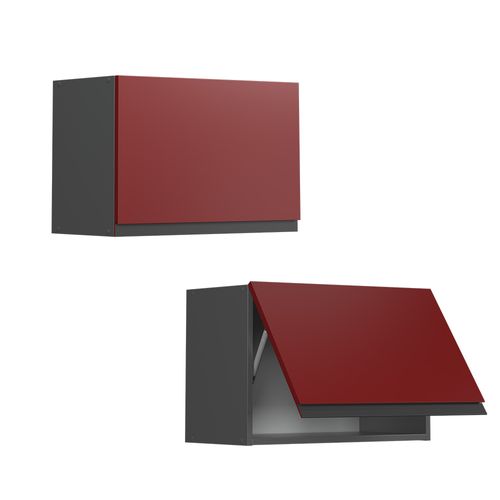 Elément Haut De Cuisine R-line 39741 Rouge 60cm J-shape, Plat