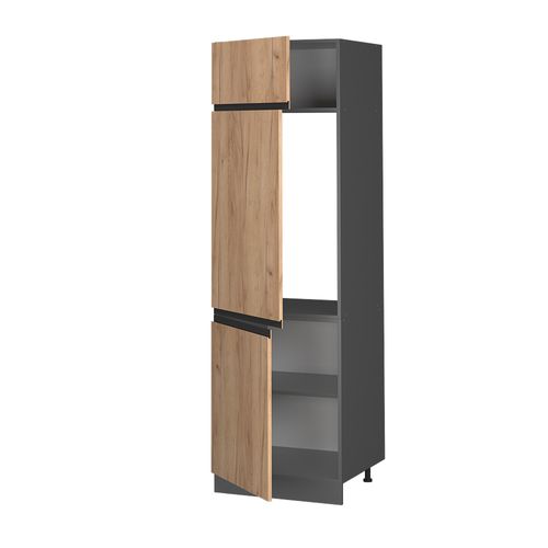 Armoire Pour Frigo R-line 39749 Chêne De Force Doré 60cm J-shape