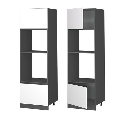 Armoire Micro-ondes R-line 39754 Blanc 60cm J-shape