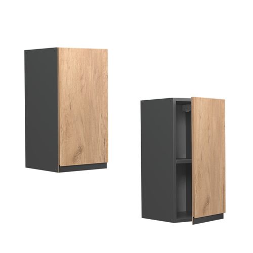 Elément Haut De Cuisine R-line 39755 Chêne De Force Doré 30cm J-shape