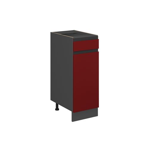 Meuble Cuisine R-line 39759 Rouge 30cm J-shape, Sans Pt