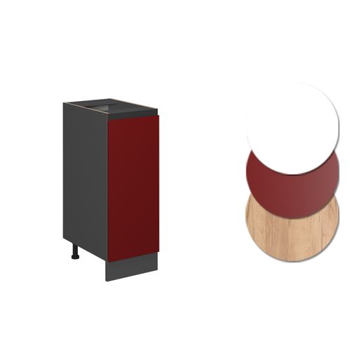 Meuble De Cuisine R-line 39773 Rouge 30cm J-shape, Sans Pt