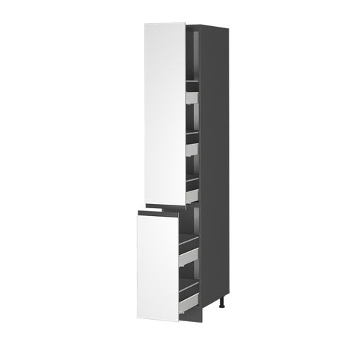 Meuble Haute De Cuisine R-line 39783 Blanc 30cm J-shape