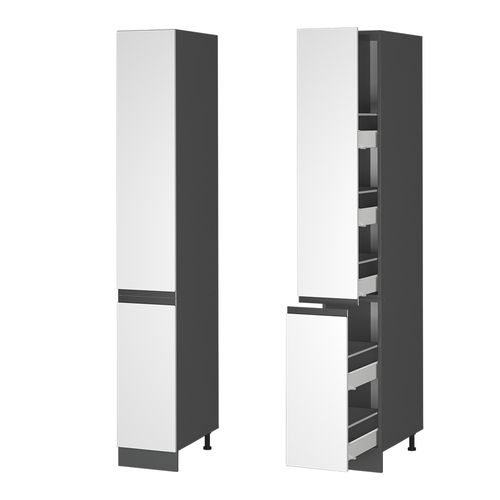 Meuble Haute De Cuisine R-line 39783 Blanc 30cm J-shape