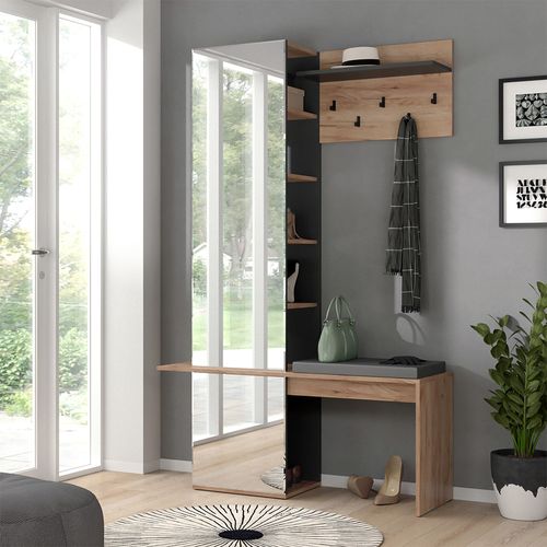 Garde-robe Adeline 39698 Chêne De Force Doré 120x190cm