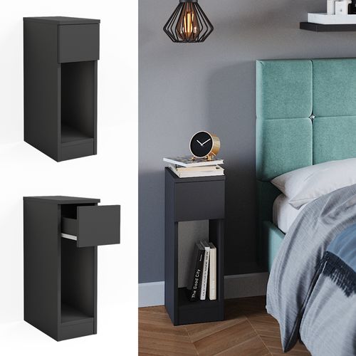 Table De Chevet Enton 39954 Noir 20x59.5cm