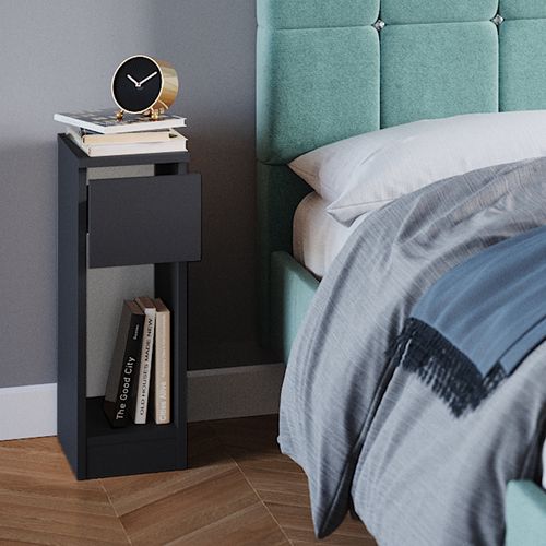 Table De Chevet Enton 39954 Noir 20x59.5cm