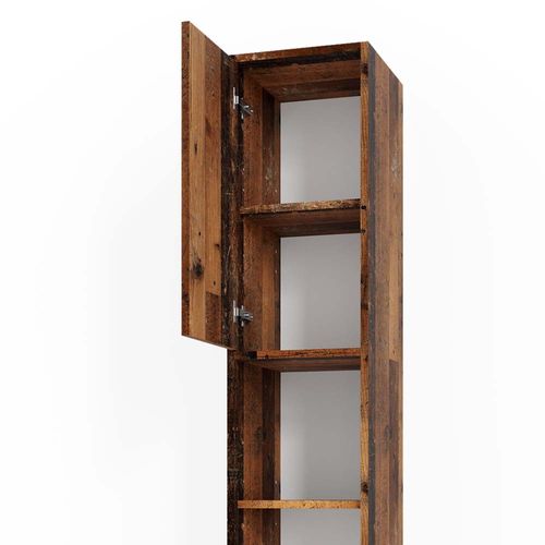 Colonne De Salle De Bain Kiko, Chêne Rustique, 30x190cm