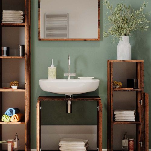 Meubles Bain Kiko 40110 Chêne Rustique 4 Pièces