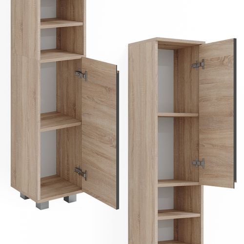 Colonne De Salle De Bain J-shape, Sonoma, 30x190cm