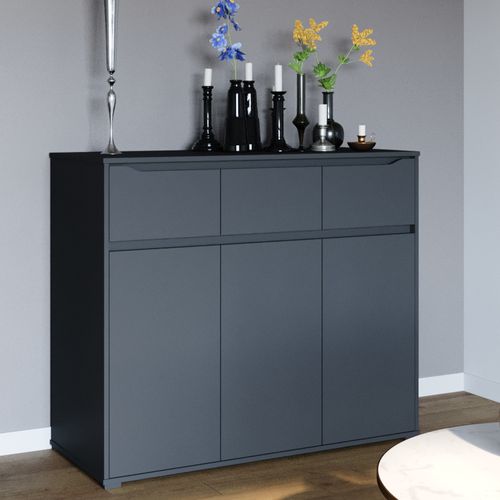 Commode Avec Tiroirs Ruben 40106 Anthracite 48x101.6cm