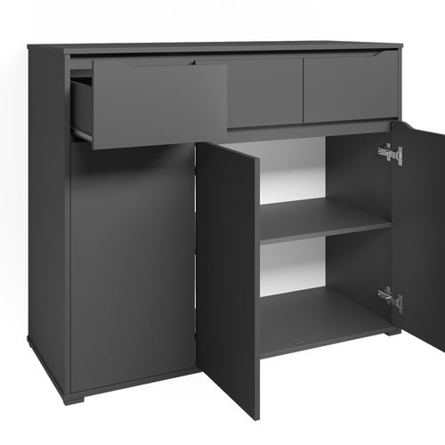 Commode Avec Tiroirs Ruben 40106 Anthracite 48x101.6cm