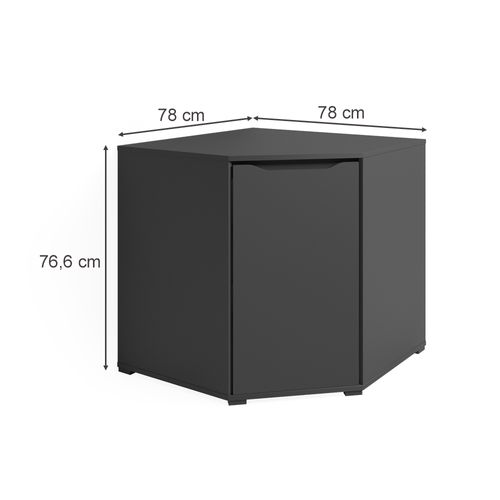 Commode Ruben 40104 Anthracite 78x76.6cm