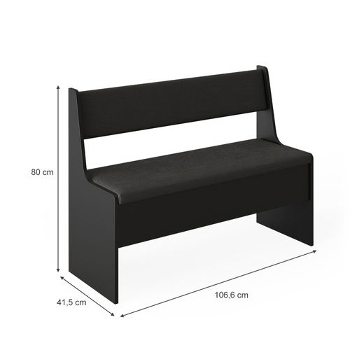 Banc Dangle Roman 40231 Noir 41.5x106.6cm