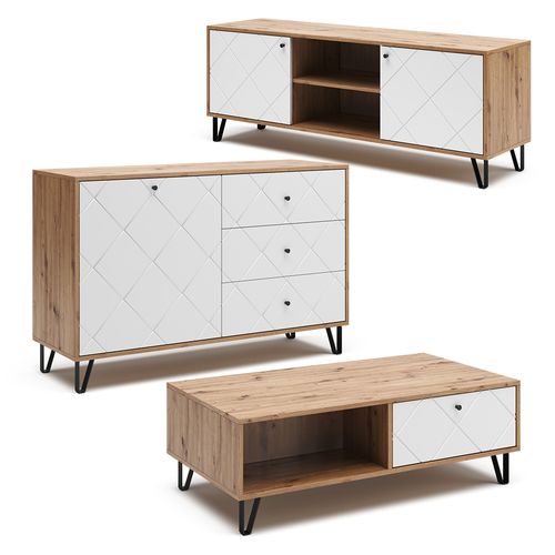 Table Basse Nizza 40256 Chêne Artisan 110x60cm