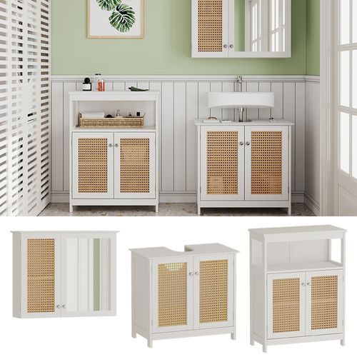 Meubles Bain Rosario 40458 Blanc En 3 Parties