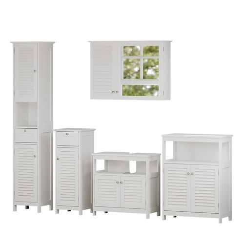 Meubles Bain Riad 40462 Blanc 5 Pièces