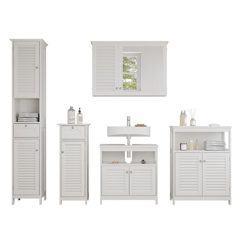 Meubles Bain Riad 40462 Blanc 5 Pièces