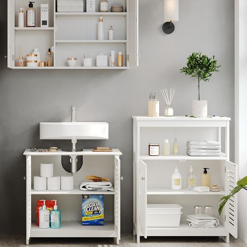 Meubles Bain Riad 40472 Blanc 3 Pièces, Option 6