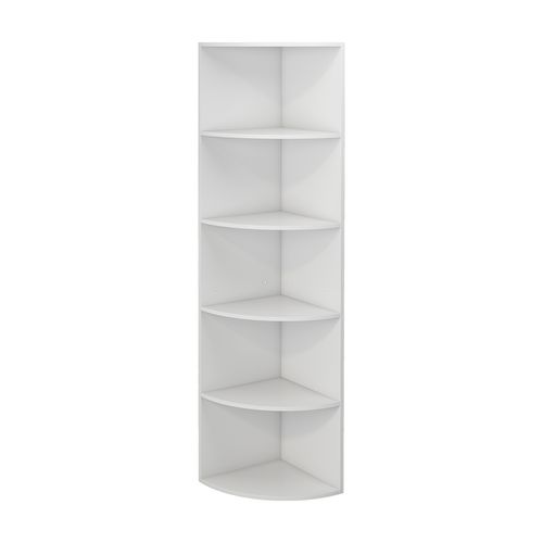 Étagère Dangle Fabienne, Blanc, 40x180cm Avec 5 Compartiments