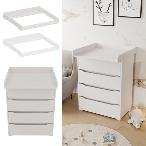 Plan à Langer 40294 Blanc 80x10cm Pour La Commode