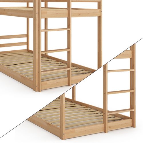 Lit Superposé Maja 40502 Naturel Bois 90x200 Cm