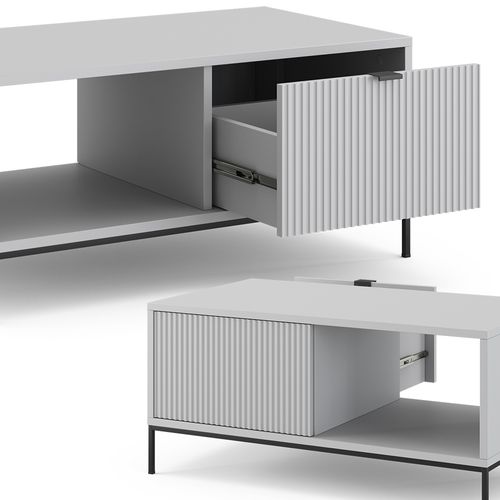 Table Basse Eliza 40504 Gris 90x50cm