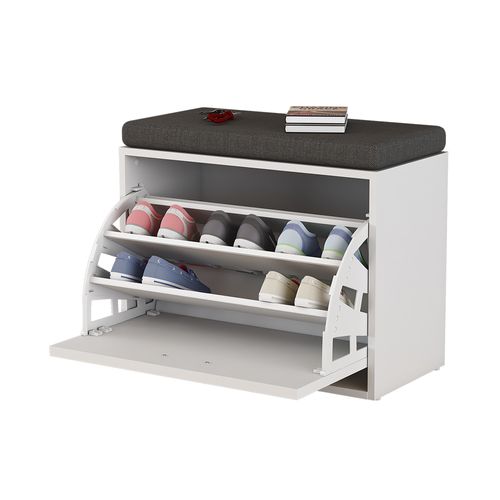 Meubles à Chaussures Georg, Blanc, 60x49.5cm Avec Support