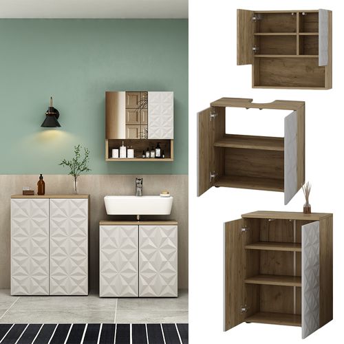 Ensemble De Meubles De Salle De Bain Edge, Blanc