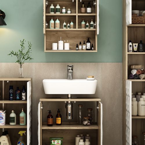 Ensemble De Meubles De Salle De Bain Edge, Blanc