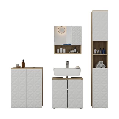 Ensemble De Meubles De Salle De Bain Edge, Blanc