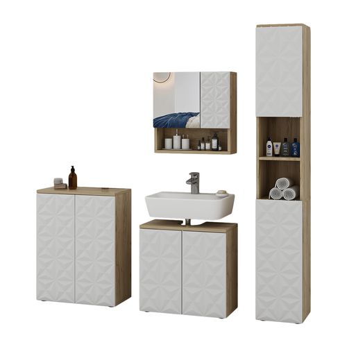 Ensemble De Meubles De Salle De Bain Edge, Blanc