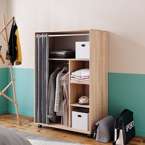 Armoire Doros 40595 Sonoma 100x146.6cm Avec Roulettes